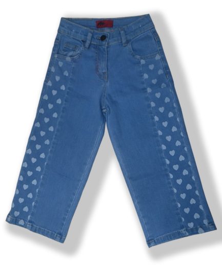GIRLS DISCHARGE PRINT JEANS