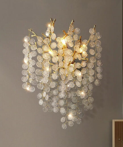 Modern Gold Crystal Luxury Wall Lamp